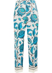 Gucci floral print straight trousers
