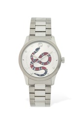 Gucci 38mm G-timeless Red Snake Dial Watch