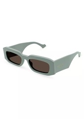 Gucci Generation Rectangular Recycled Acetate Sunglasses