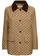 Gucci Gg Canvas Caban Jacket