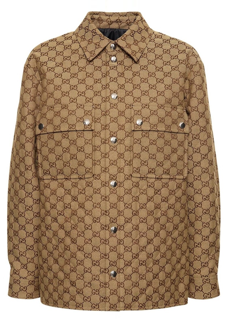 Gucci Gg Canvas Cotton Blend Shirt