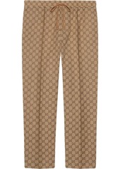 Gucci GG print drawstring trousers
