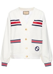 Gucci Gg Canvas Technical Jersey Cardigan