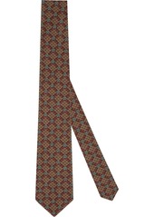 Gucci GG check-pattern organic-wool tie