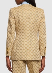 Gucci Gg Cotton & Linen Blazer