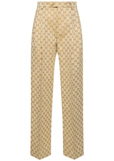 Gucci Gg Cotton & Linen Pants