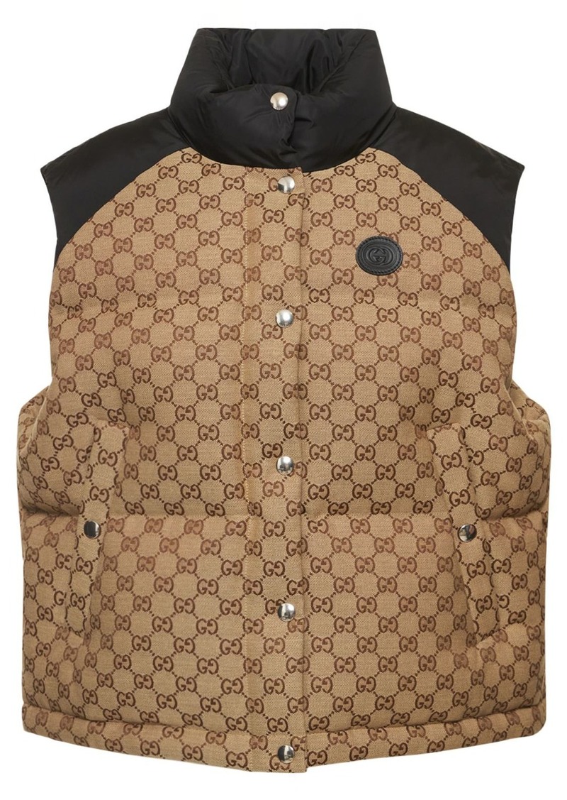 Gucci Gg Cotton Blend Down Vest