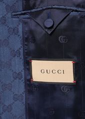 Gucci Gg Cotton Blend Blazer