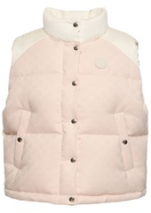 Gucci Gg Cotton Canvas Padded Down Vest