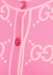 Gucci Gg Cotton Jacquard Cardigan