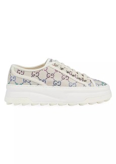 Gucci GG Crystal Trek Canvas Low-Top Sneakers