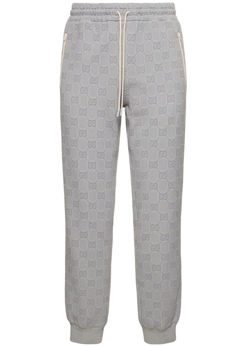 Gucci Gg Detail Nylon Track Pants