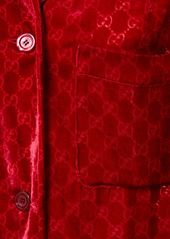 Gucci Gg Devoré Velvet Shirt