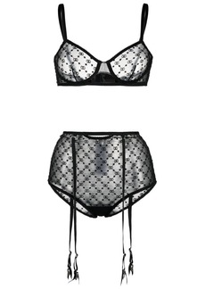 Gucci GG-embroidered lingerie set