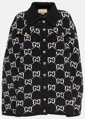 Gucci GG jacquard cotton-blend cape