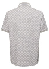 Gucci Gg Jacquard Cotton Piquet Polo Shirt