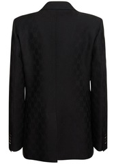 Gucci Gg Jacquard Dry Wool Blazer