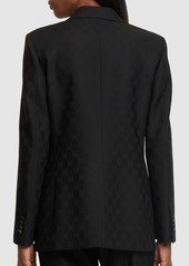 Gucci Gg Jacquard Dry Wool Blazer