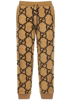 Gucci Gg Jacquard Faux Fur Pants