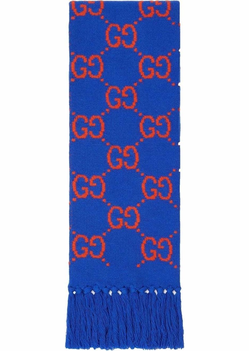 Gucci GG jacquard pattern scarf