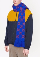 Gucci GG jacquard pattern scarf