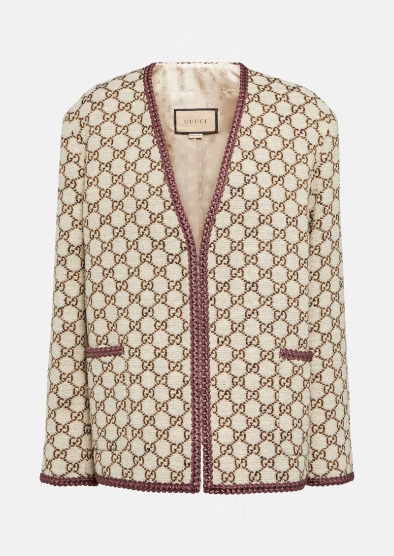 Gucci GG jacquard tweed jacket