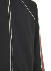 Gucci Gg Jersey Jacquard Zip Track Jacket