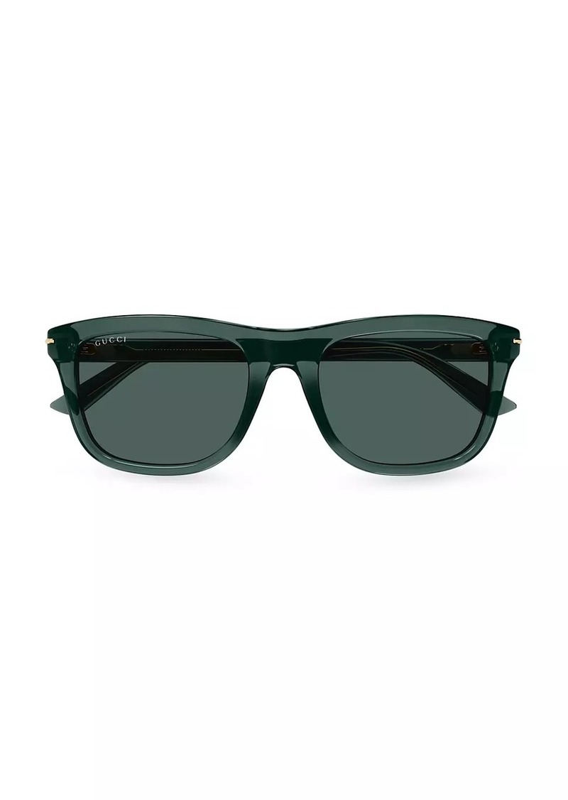 Gucci GG Line Squared Recycled Acetate Sunglasses