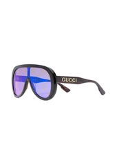 Gucci GG logo-print oversized sunglasses
