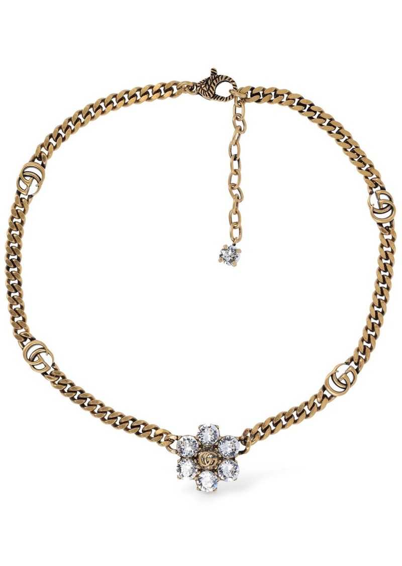 Gucci Gg Marmont Choker W/ Crystals