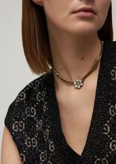 Gucci Gg Marmont Choker W/ Crystals