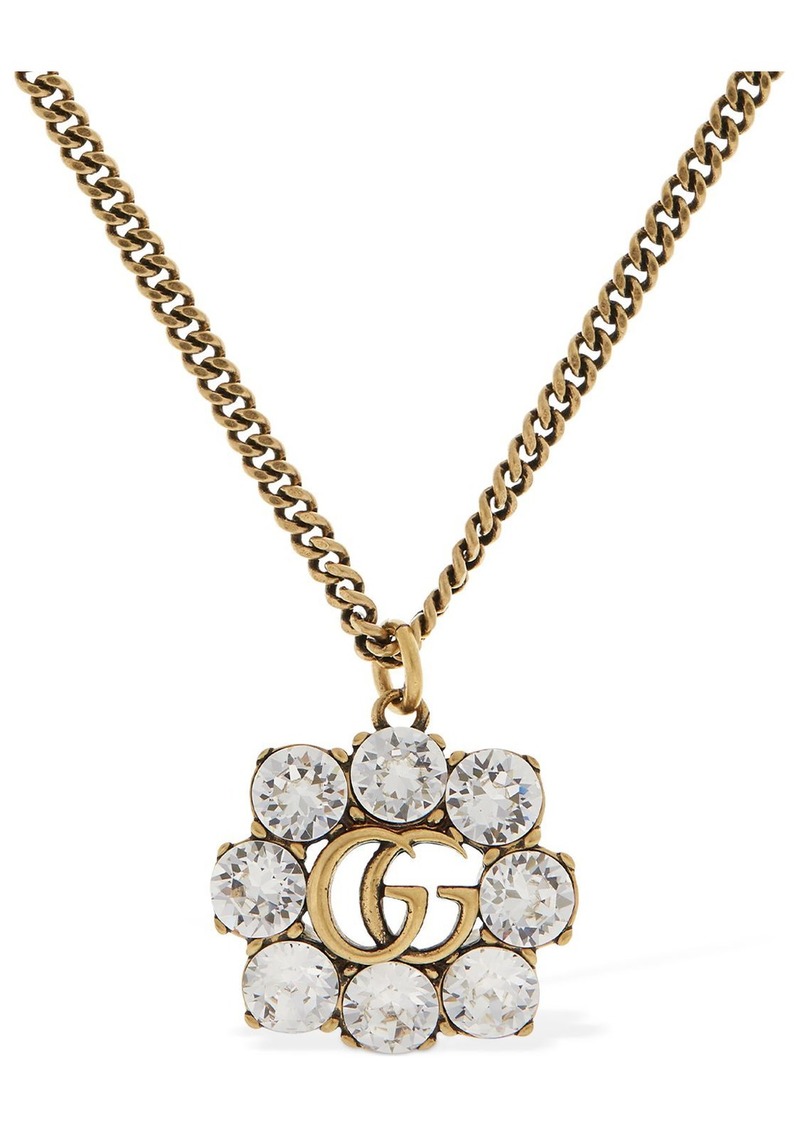 Gucci Gg Marmont Necklace W/ Crystal