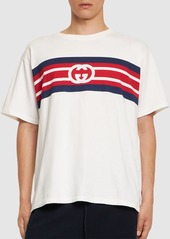 Gucci Gg Printed Cotton Jersey T-shirt