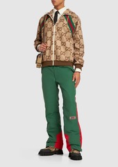 Gucci Gg Printed Tech Zip-up Hoodie