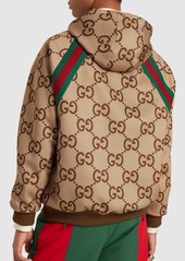 Gucci Gg Printed Tech Zip-up Hoodie