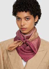 Gucci Gg Silk Jacquard Scarf