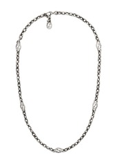 Gucci sterling silver Interlocking G necklace