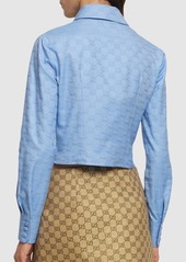 Gucci Gg Supreme Oxford Cotton Shirt