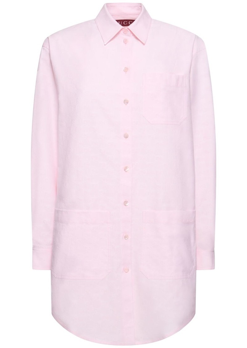 Gucci Gg Supreme Cotton Shirt