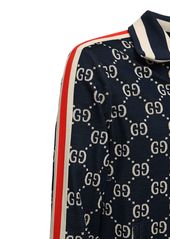 Gucci Gg Supreme Jacquard Zip-up Track Jacket
