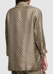 Gucci Gg Supreme Printed Silk Shirt