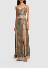 Gucci Gg Supreme Printed Silk Twill Dress