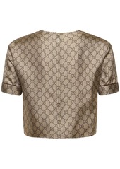 Gucci Gg Supreme Printed Silk Twill T-shirt