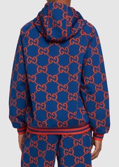 Gucci Gg Technical Jacquard Hooded Sweatshirt