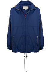 Gucci GG Web zipped hooded jacket