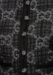 Gucci Gg Wool Blend Tweed Jacket