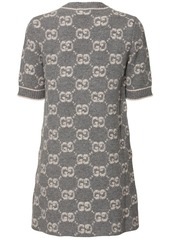 Gucci Gg Wool Bouclé Jacquard Dress