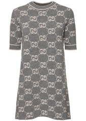 Gucci Gg Wool Bouclé Jacquard Dress