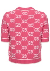 Gucci Gg Wool Bouclé Jacquard Top