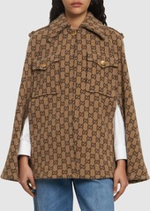 Gucci Gg Wool Cloth Cape